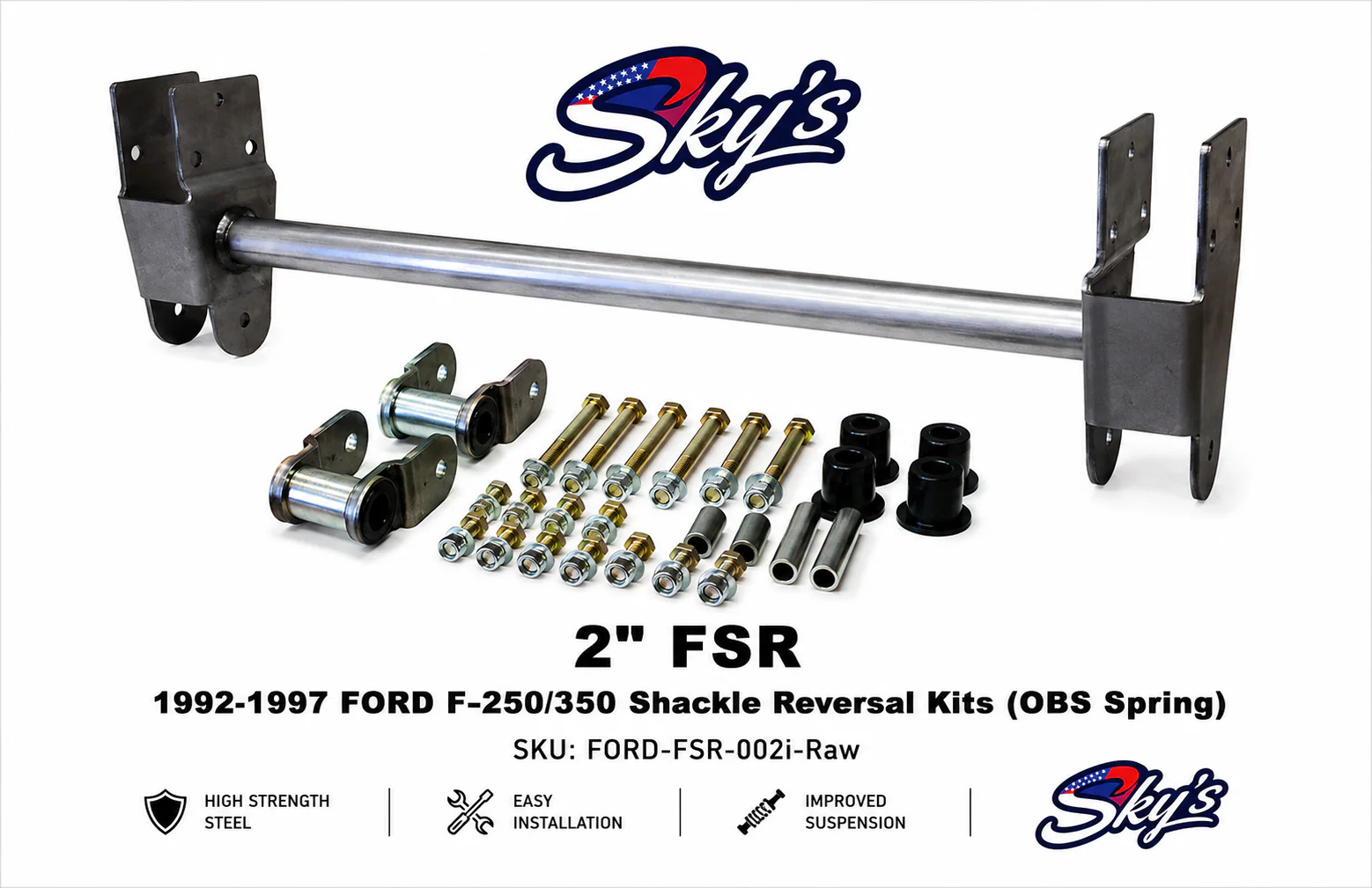 1992-1997 FORD F-250/350 2" OBS SPRING FSR COMPLETE Kit - Image 4