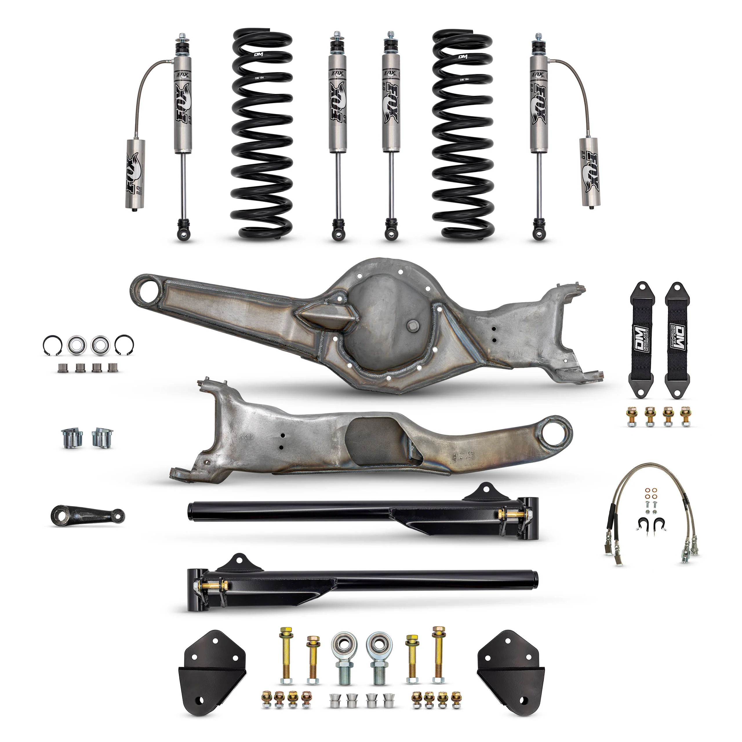 80-96 Bronco Mid Travel Kit - 4" Lift (BOLT ON) Front Only - Image 7