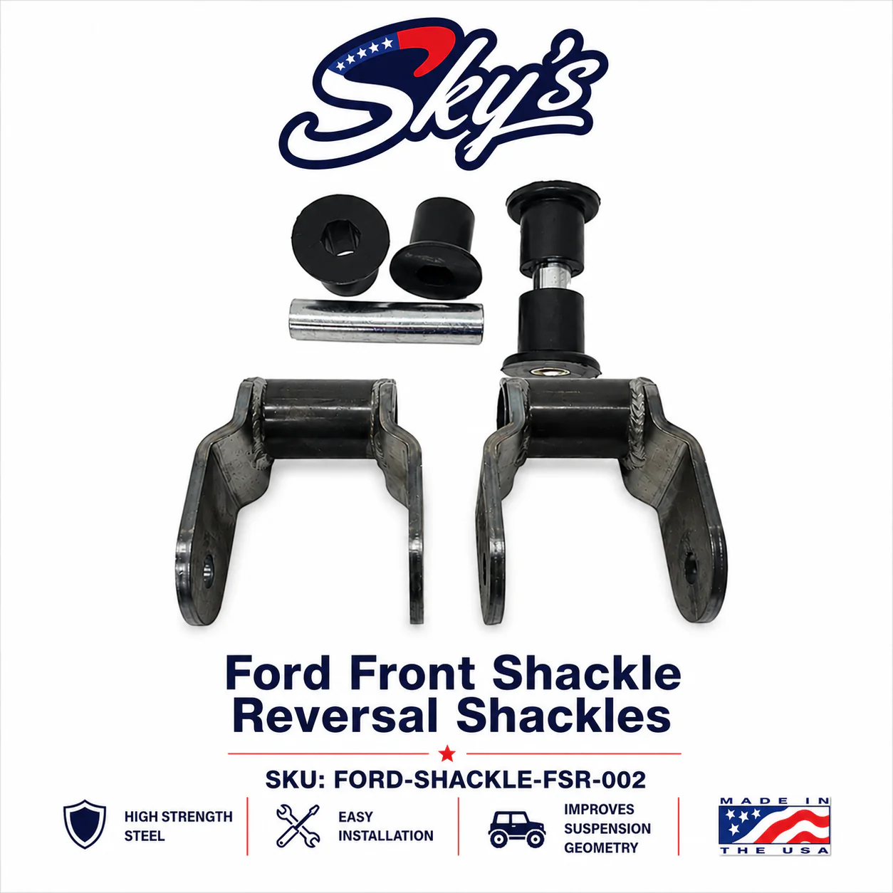 Ford Front Shackle Reversal Shackles - Image 6