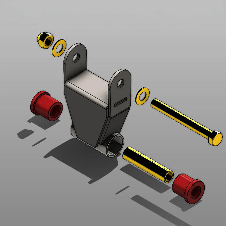 HD Fabricated Rear Shackle - Image 6